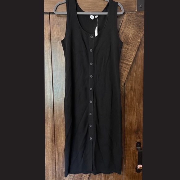 GAP Ribbed Stretch Knit Midi Dress - Picture 1 of 2